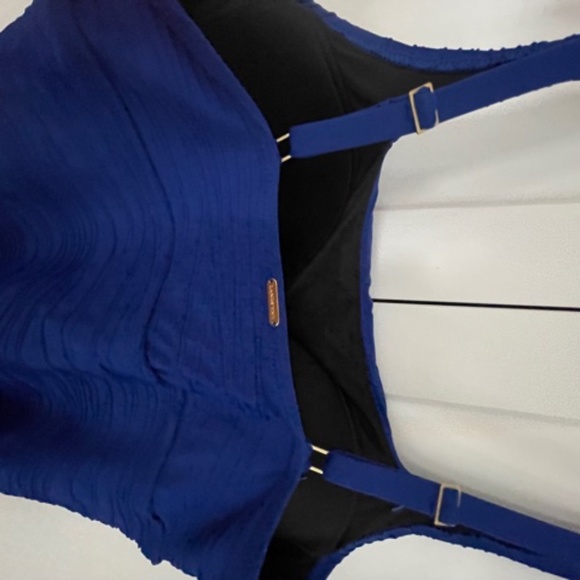 Women's Land's End Size 12 Compression Royal Blue Swimsuit-NWT One Piece New - Picture 6 of 10